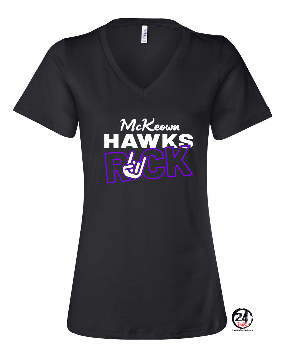 McKeown Hawks Rock V-Neck