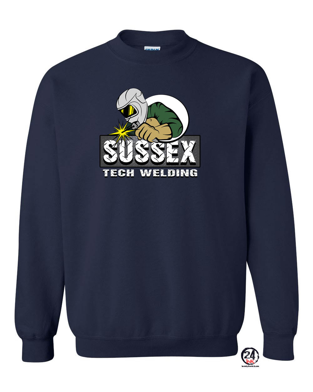 Sussex Tech Welding Design 2 non hooded sweatshirt