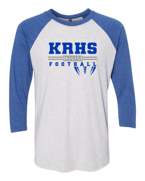 KRHS Cougar Football raglan shirt,  Design 2