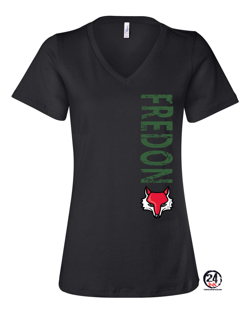 Fredon Design 4 Fox V-neck T-shirt