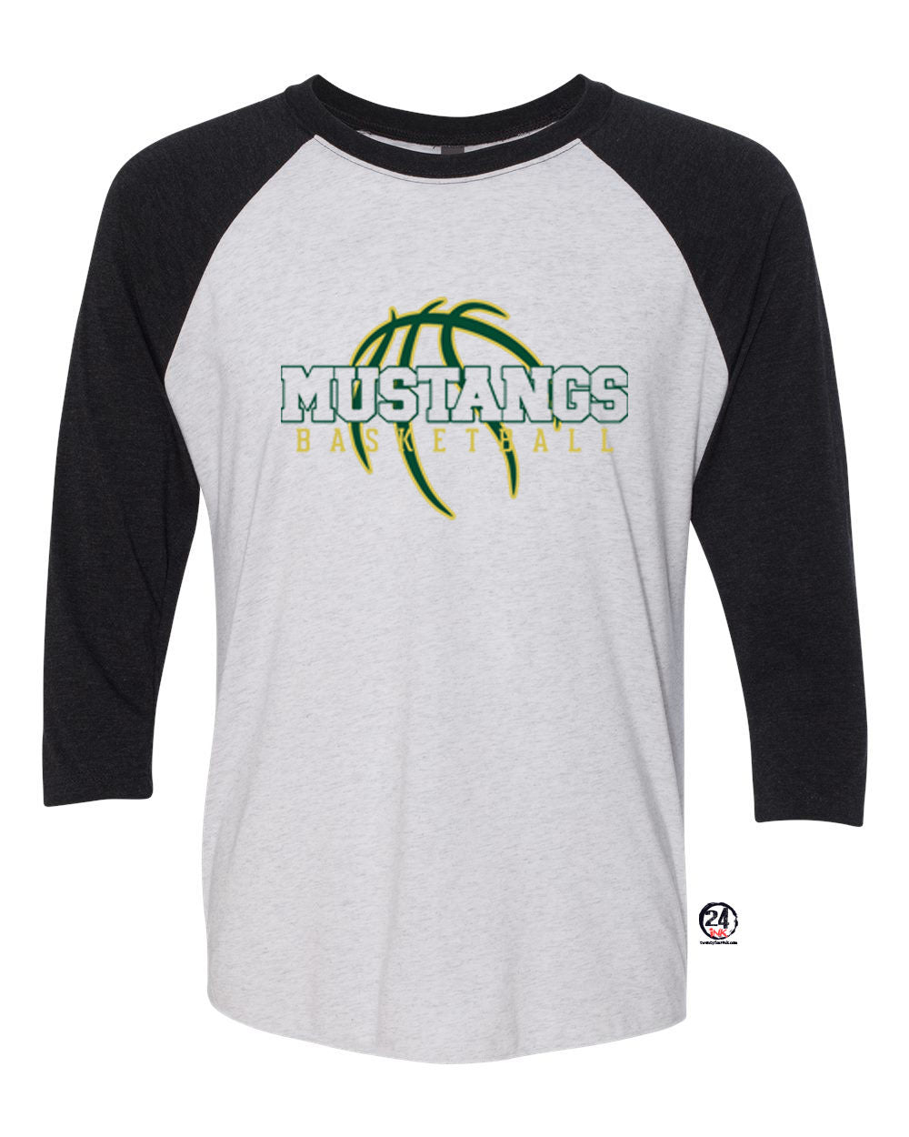 Green Hills Basketball design 5 raglan shirt