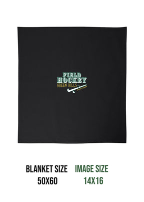 Green Hills Field Hockey Design 1 Blanket