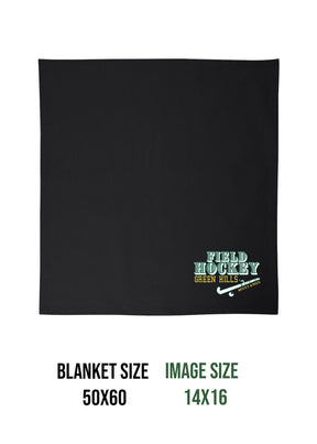 Green Hills Field Hockey Design 1 Blanket