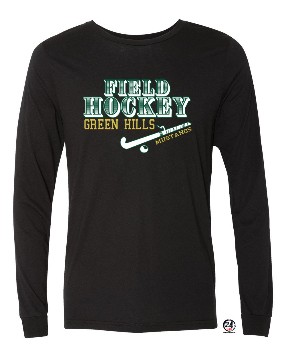Green Hills Field Hockey design 1 Long Sleeve Shirt