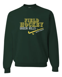 Green Hills Field Hockey Design 1 non hooded sweatshirt