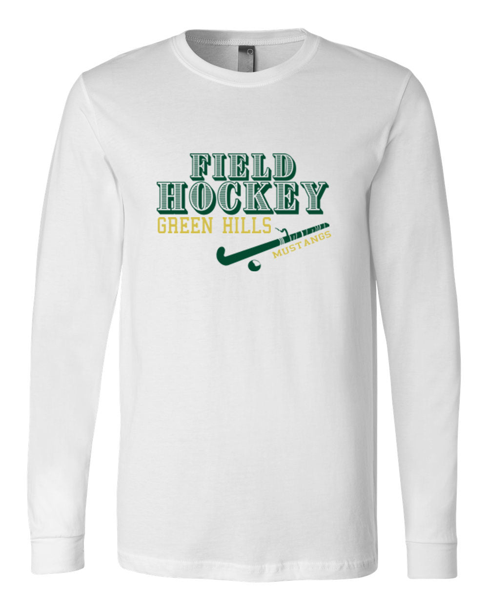 Green Hills Field Hockey design 1 Long Sleeve Shirt