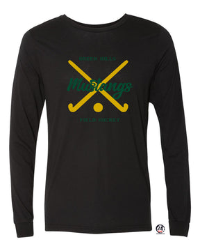 Green Hills Field Hockey design 2 Long Sleeve Shirt