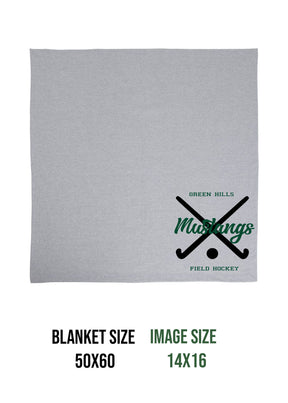 Green Hills Field Hockey Design 2 Blanket