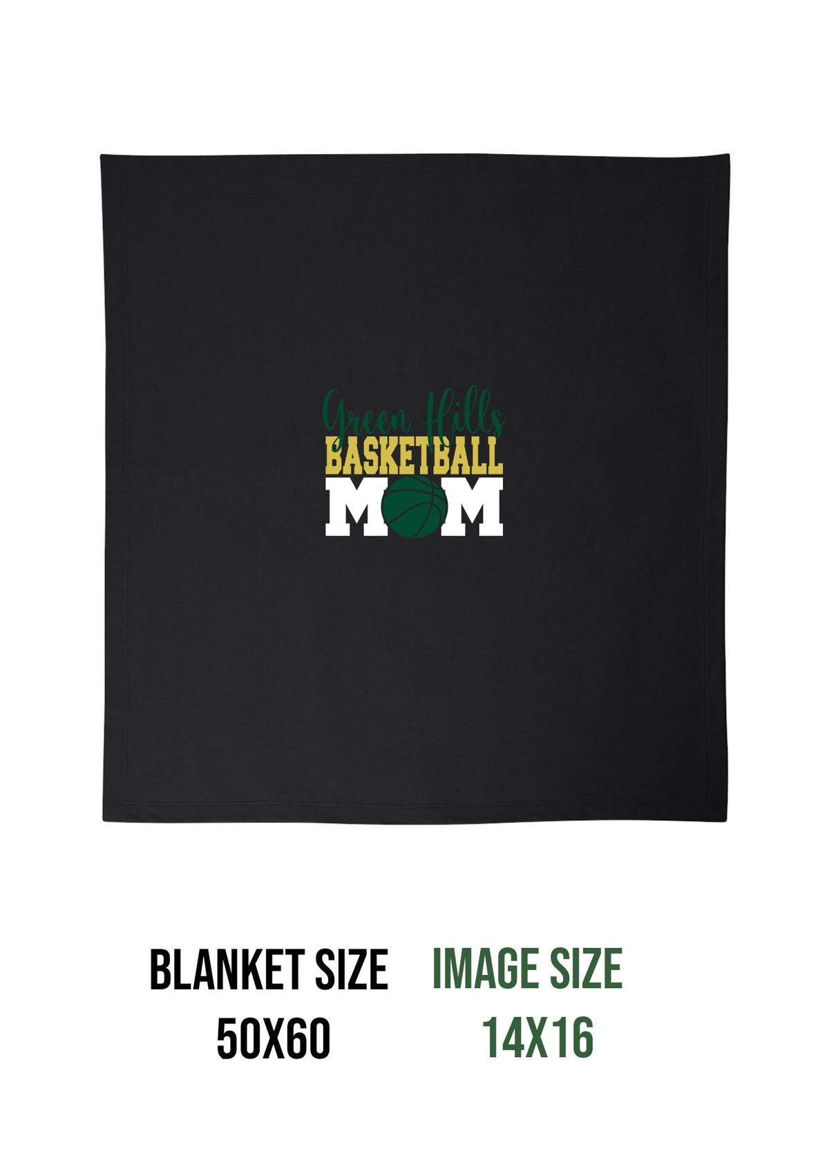 Green Hills Basketball Design 1 Blanket