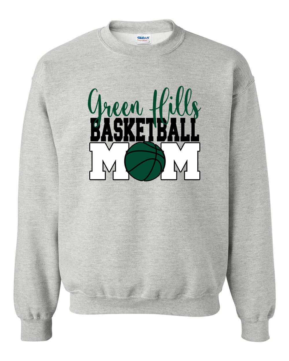Green Hills Basketball Design 1 non hooded sweatshirt