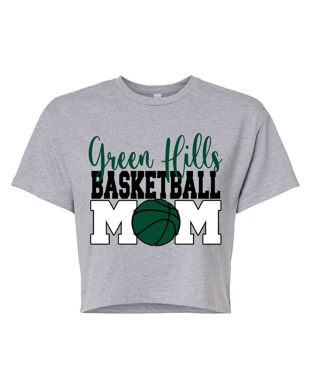 Green Hills Basketball design 1 Crop Top