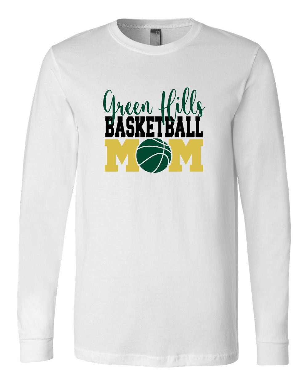 Green Hills Basketball design 1 Long Sleeve Shirt