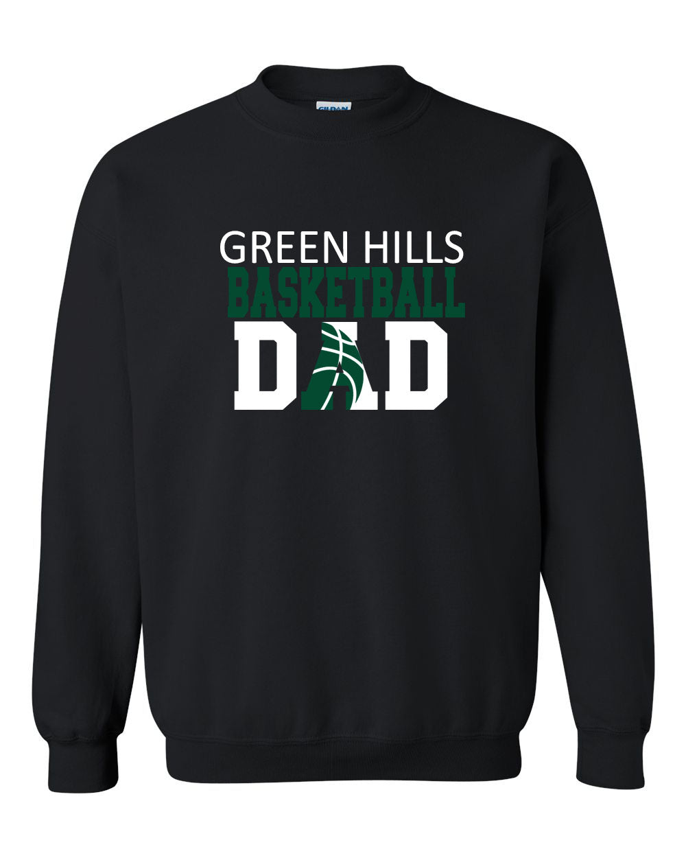 Green Hills Basketball Design 2 non hooded sweatshirt