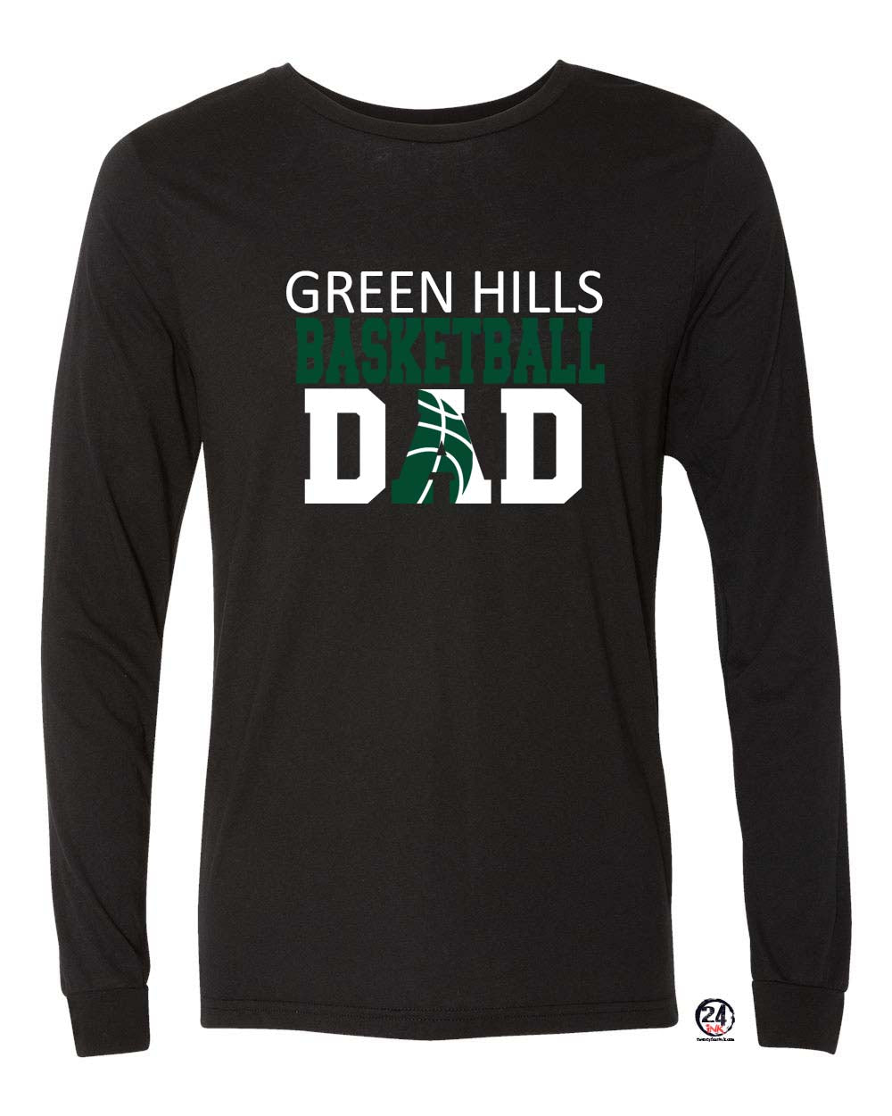 Green Hills Basketball design 2 Long Sleeve Shirt