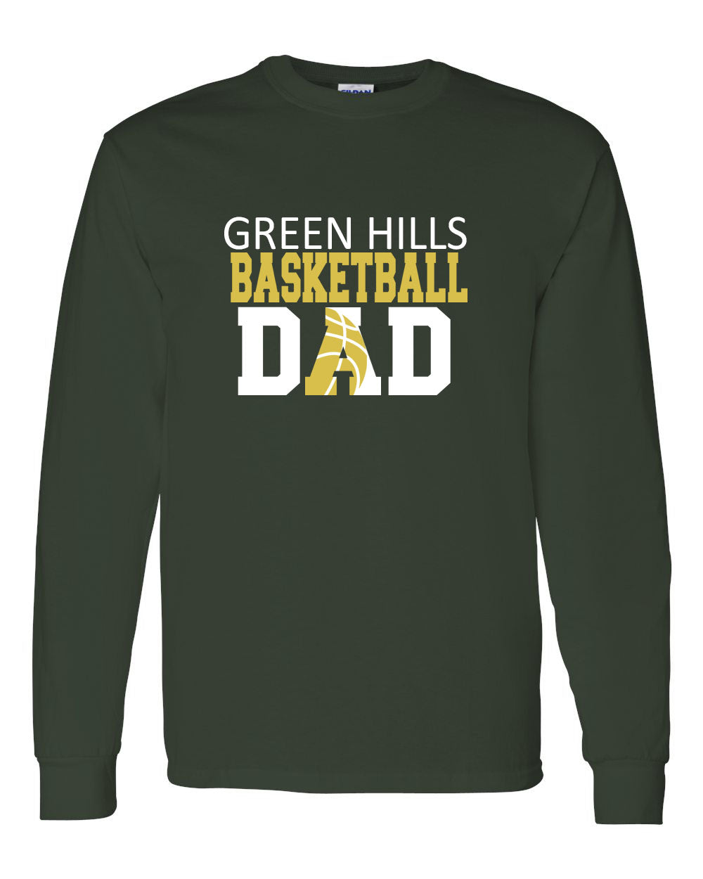 Green Hills Basketball design 2 Long Sleeve Shirt