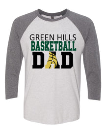 Green Hills Basketball design 2 raglan shirt