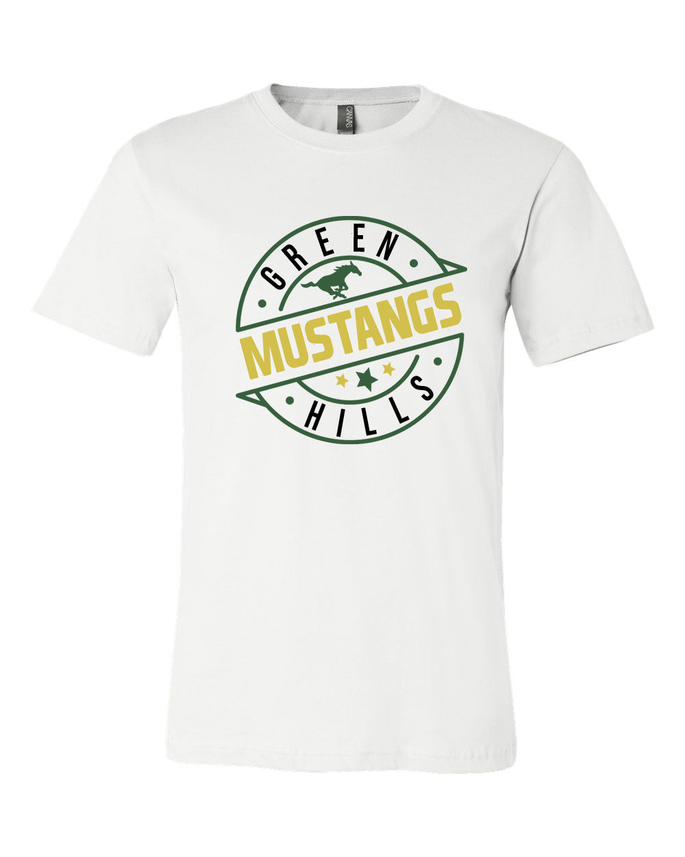 Green Hills Field Hockey Design 1 V-neck T-shirt
