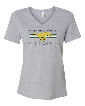Green Hills Design 3 V-neck T-shirt