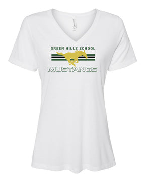 Green Hills Design 3 V-neck T-shirt