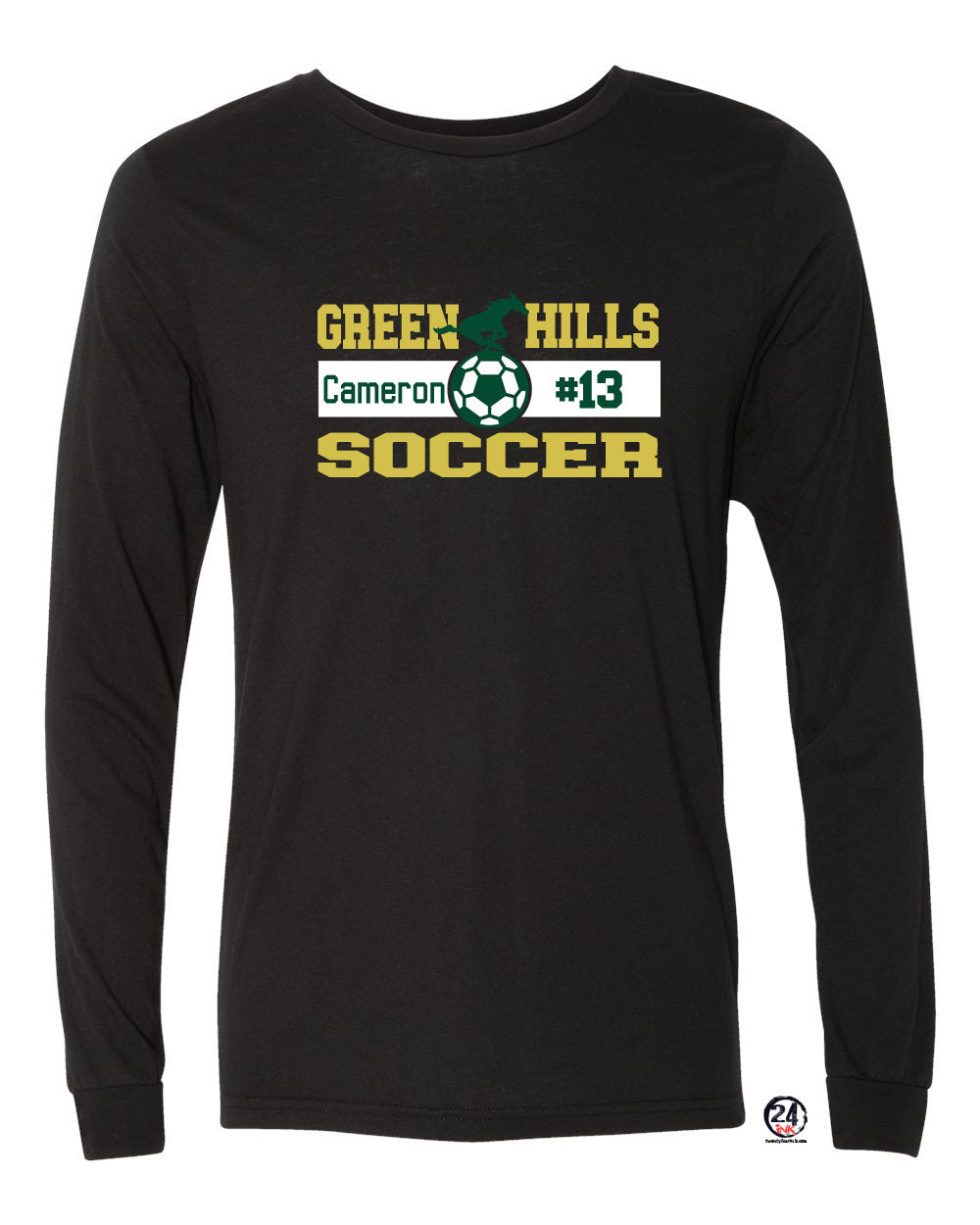 Green Hills Soccer design 2 Long Sleeve Shirt