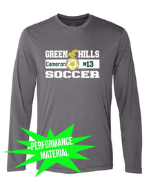 Green Hills Soccer Performance Material Design 2 Long Sleeve Shirt
