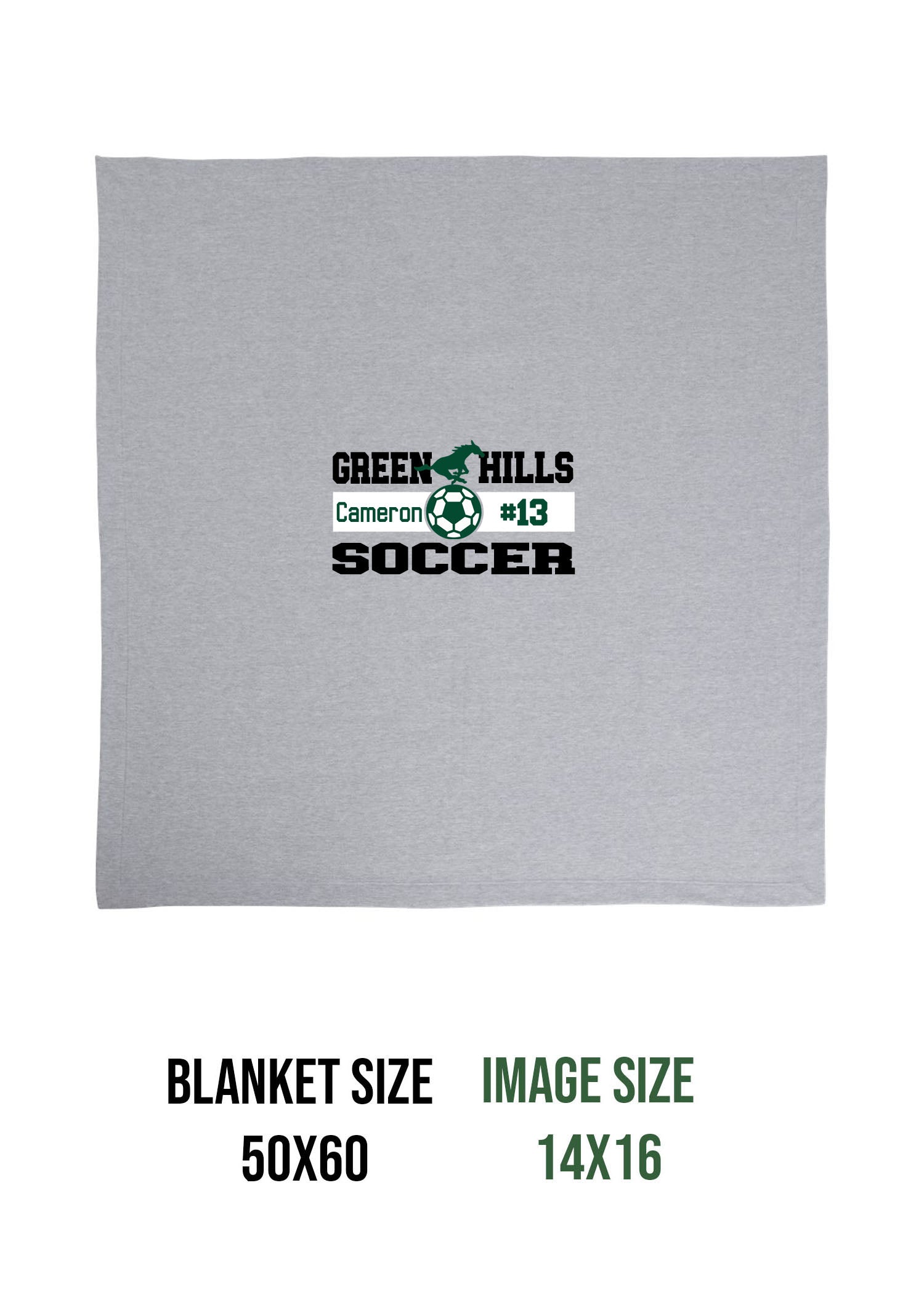 Green Hills Design 2 Blanket