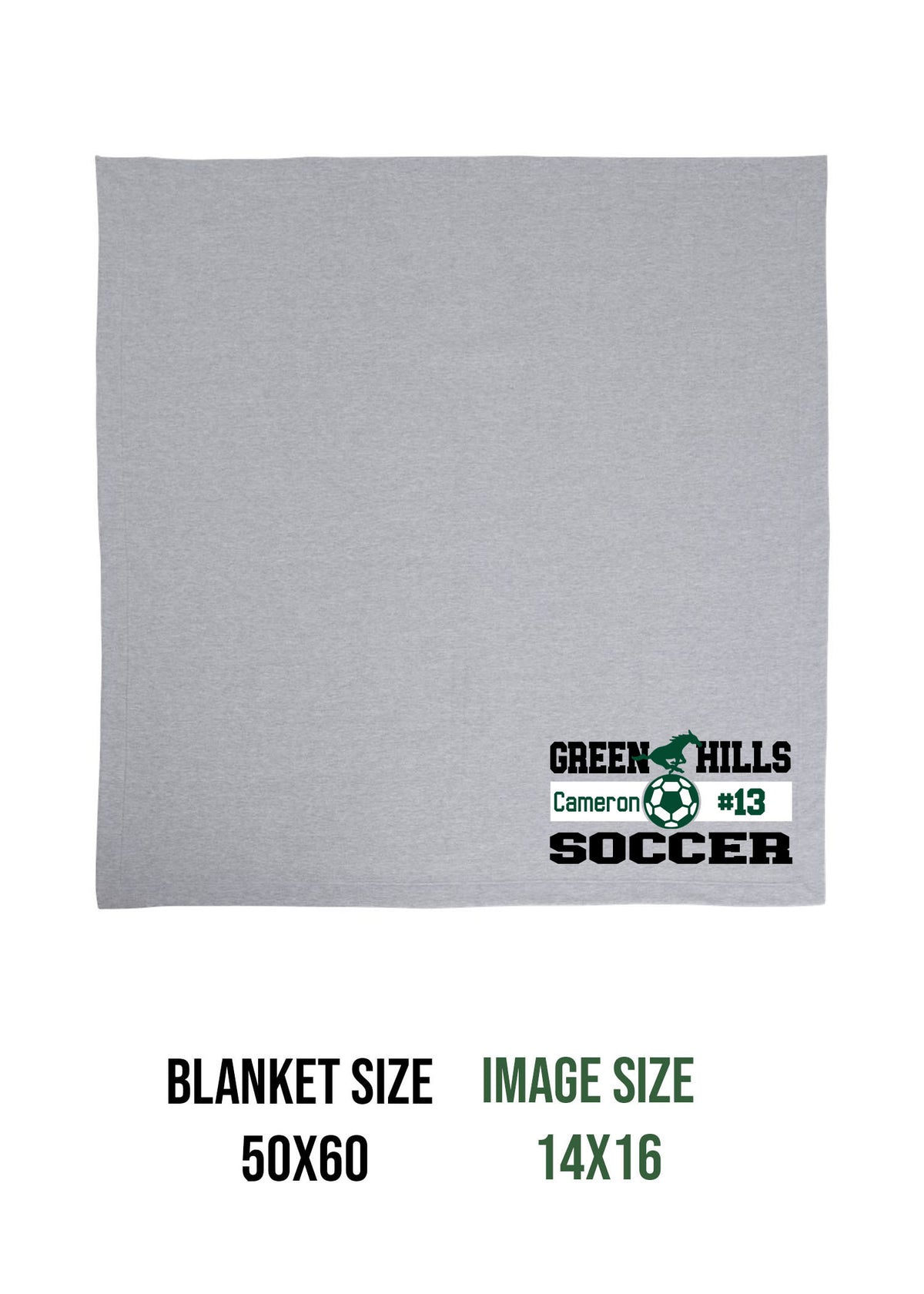Green Hills Design 2 Blanket