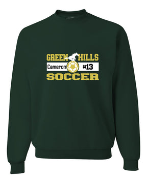 Green Hills Soccer Design 2 non hooded sweatshirt