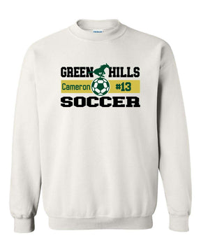 Green Hills Soccer Design 2 non hooded sweatshirt