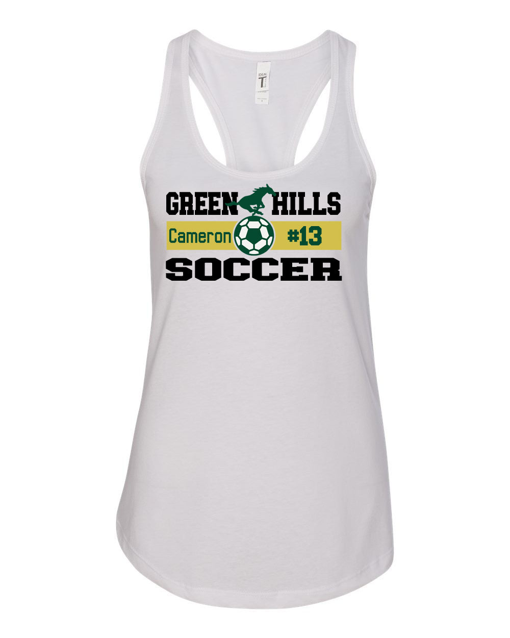 Green Hills Soccer design 2 Tank Top