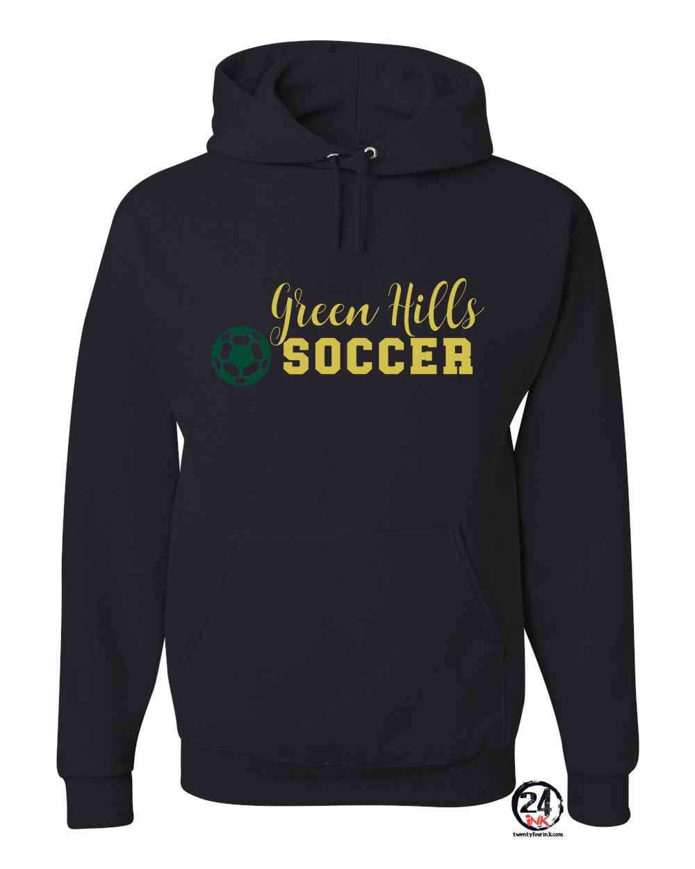 Green Hills Soccer Design 3 Hooded Sweatshirt