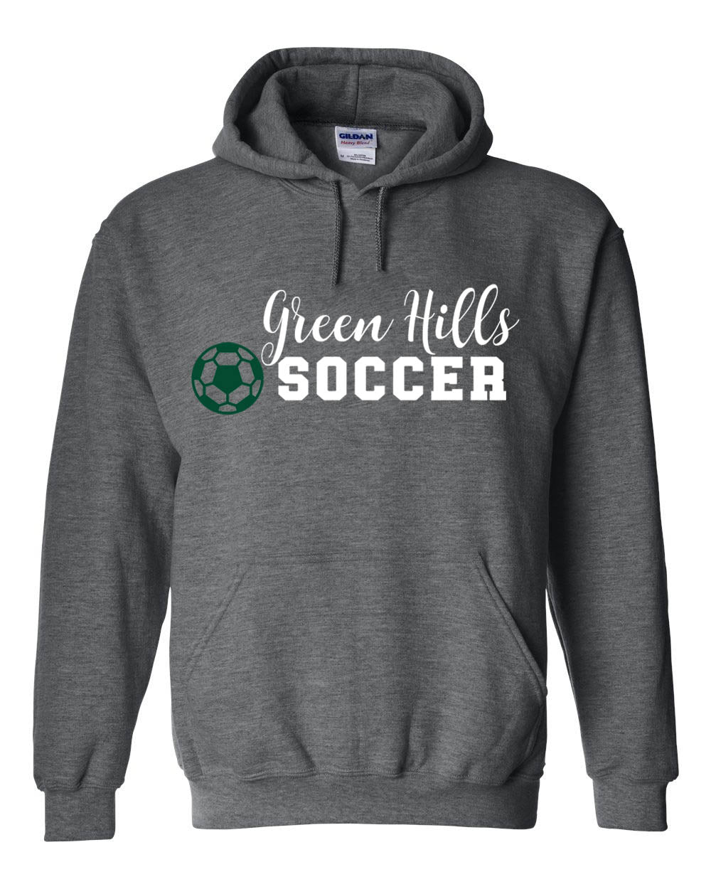 Green Hills Soccer Design 3 Hooded Sweatshirt