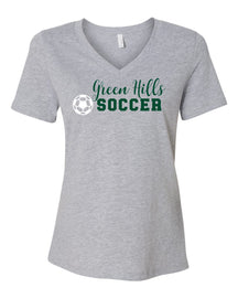 Green Hills Soccer Design 3 V-neck T-shirt