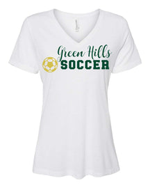 Green Hills Soccer Design 3 V-neck T-shirt