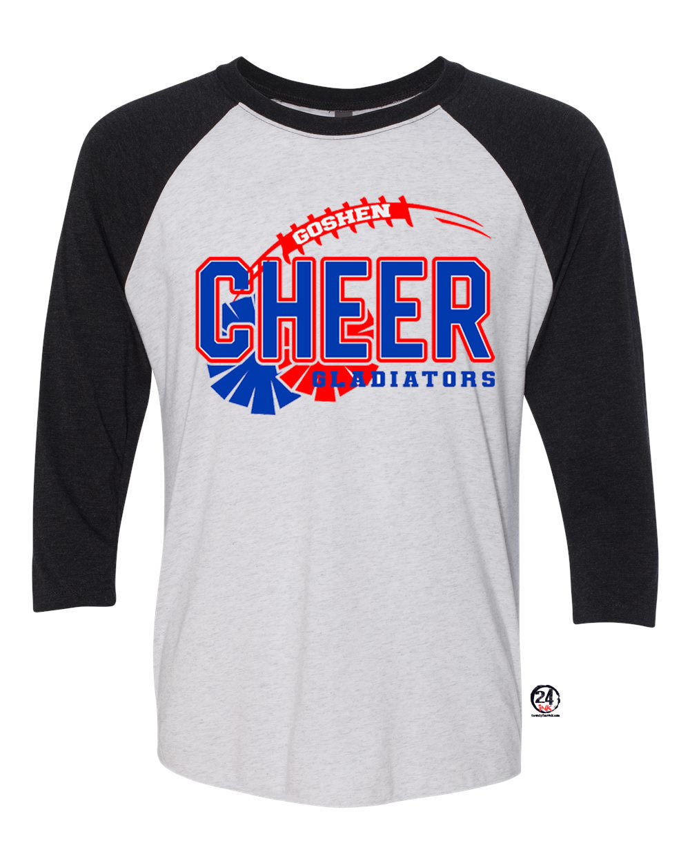 Goshen Cheer Design 1 raglan shirt