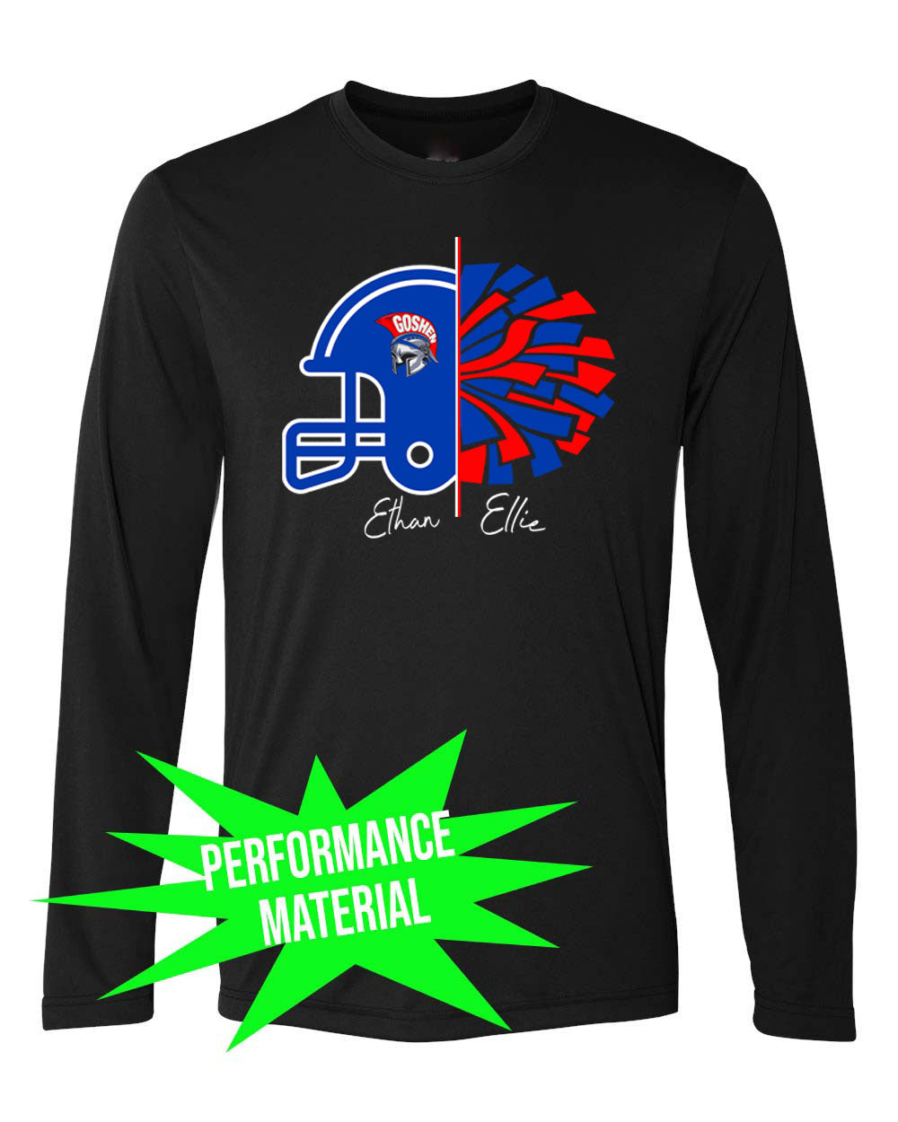 Goshen Cheer Performance Material Design 11 Long Sleeve Shirt