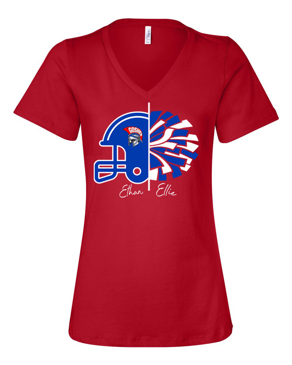 Goshen Cheer Design 11 V-neck T-shirt