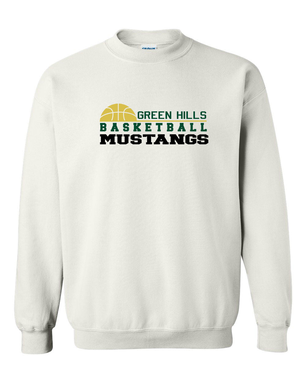 Green Hills Basketball Design 3 non hooded sweatshirt