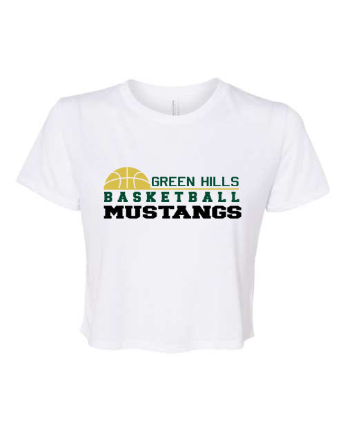 Green Hills Basketball design 3 Crop Top