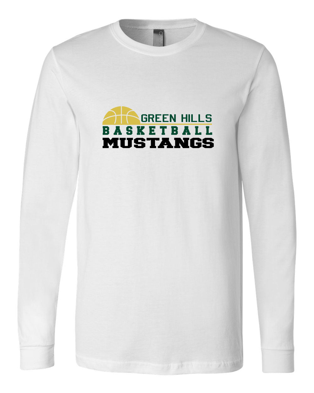 Green Hills Basketball design 3 Long Sleeve Shirt