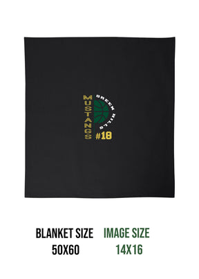 Green Hills Basketball Design 4 Blanket