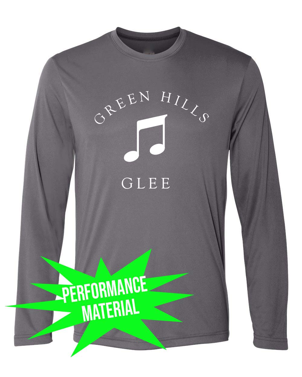 Green Hills Performance Material Design 10 Long Sleeve Shirt