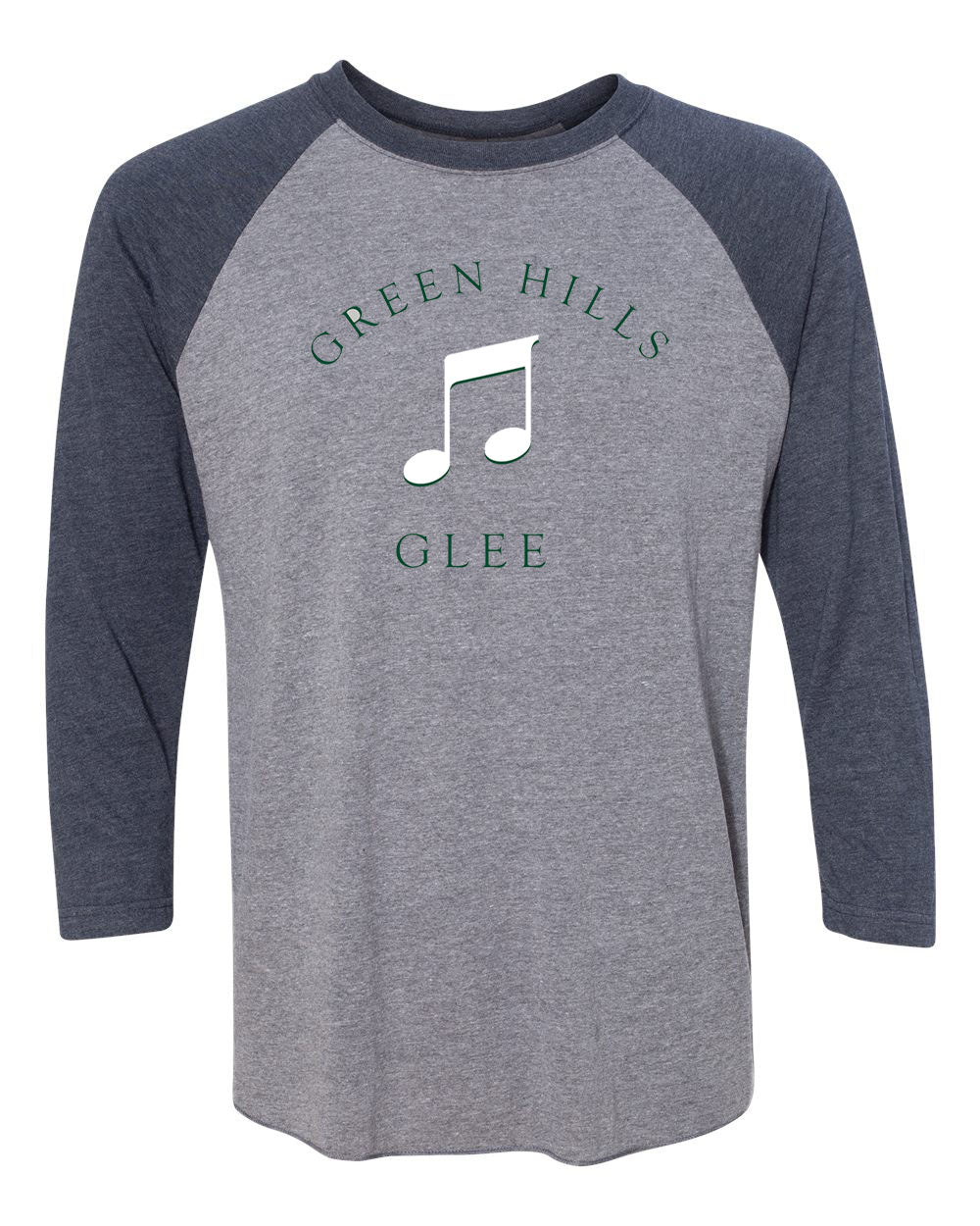 Green Hills design 10 raglan shirt