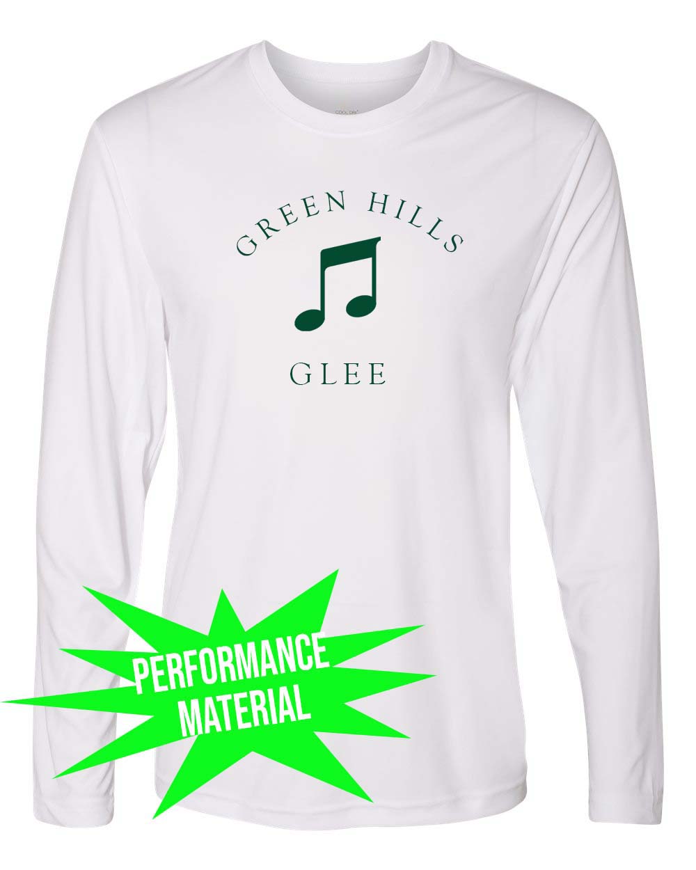 Green Hills Performance Material Design 10 Long Sleeve Shirt