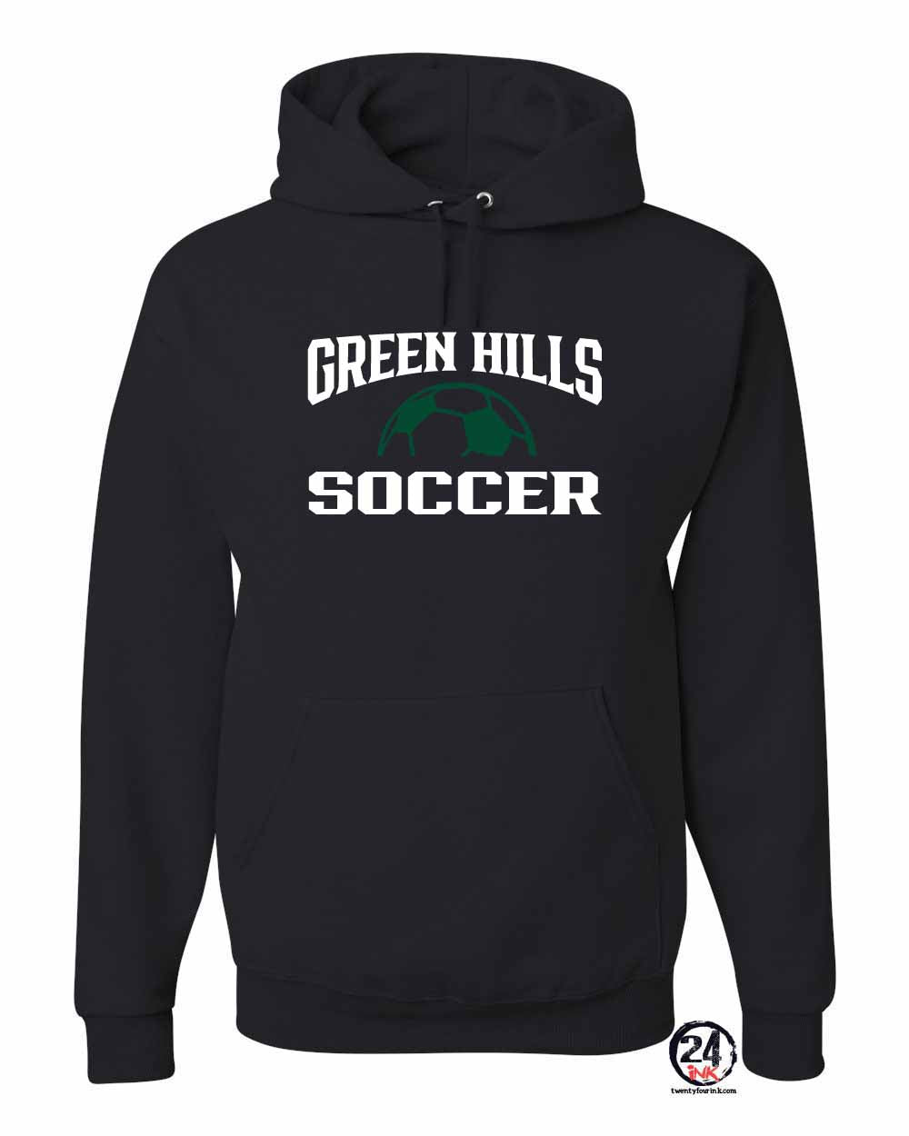 Green Hills Soccer Design 1 Hooded Sweatshirt
