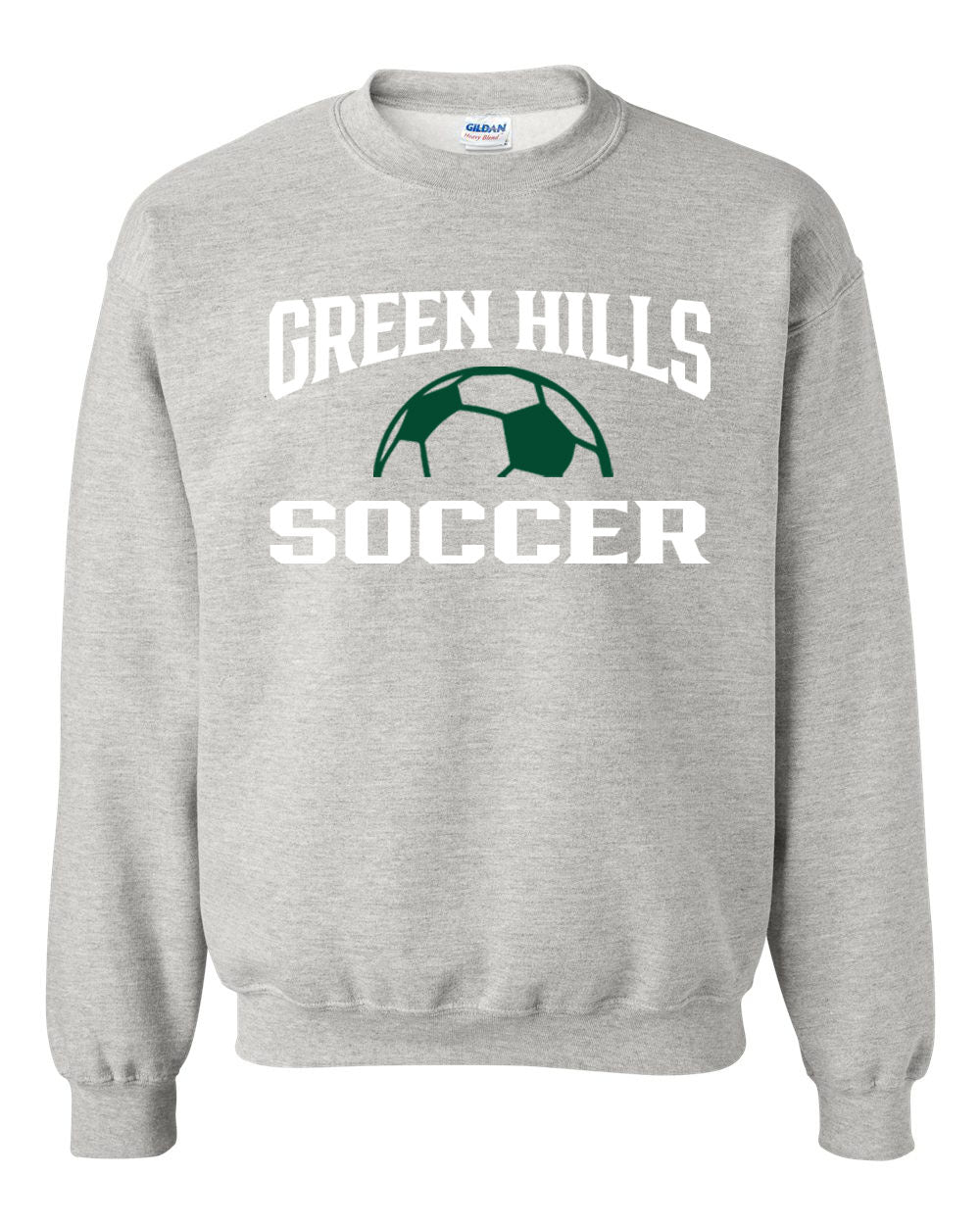 Green Hills Soccer Design 1 non hooded sweatshirt