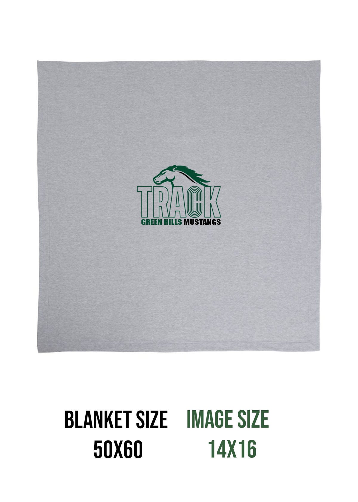 Green Hills Track Design 1 Blanket