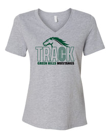 Green Hills Track Design 1 V-neck T-shirt