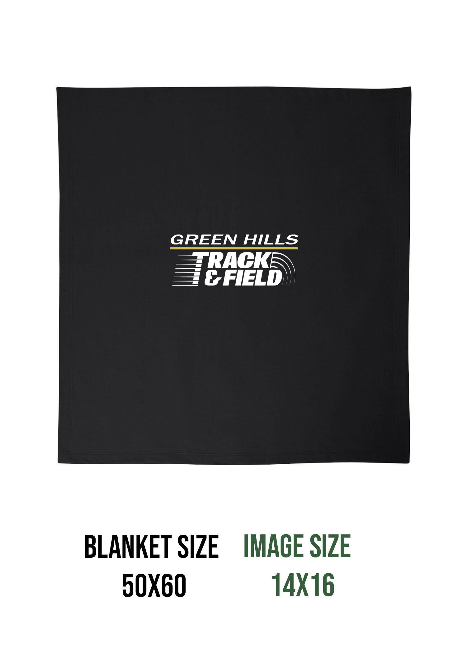 Green Hills Track Design 2 Blanket