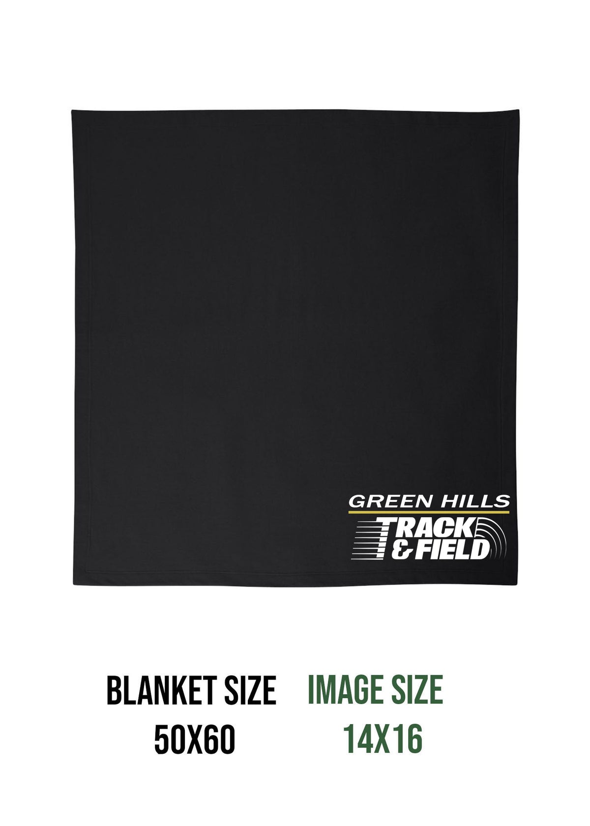 Green Hills Track Design 2 Blanket